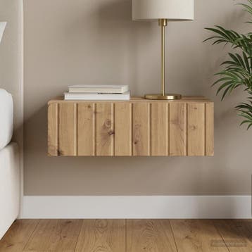 vidaXL Wandmontage Zijtafel 59 x 34,5 x 17 cm Bewerkt hout, Verzenden, Nieuw