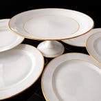 Signé Haviland - Tafelservies (11) - Elegante model - gouden, Antiek en Kunst