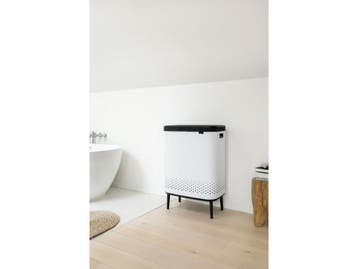 Brabantia Bo Hi Wasmand - 2 x 45 l - 2 Vakken - White (2, Huis en Inrichting, Verzenden, Zo goed als nieuw