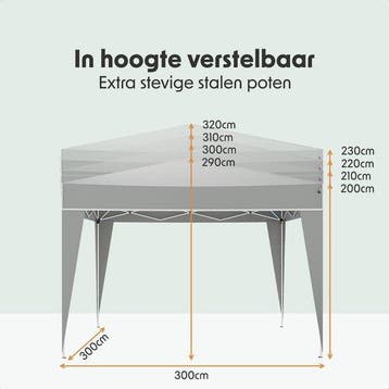 2dekans | LifeGoods Partytent - Paviljoen - Easy Up -, Ophalen of Verzenden, Zo goed als nieuw