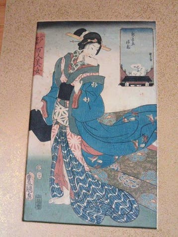 One Hundred Beauties at Famous Sites of Edo - Utagawa