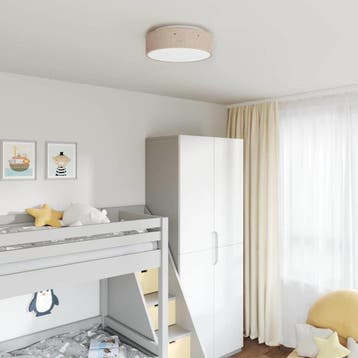 Lampenkap taupe 38cm stof | retourdeal 67% korting, Ophalen of Verzenden, Zo goed als nieuw