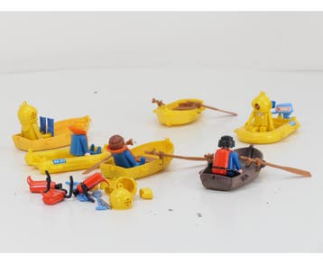 Playmobil bootje varen combinatie uit sets 3570 & 3574 #9602, Ophalen of Verzenden, Gebruikt