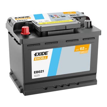 Exide Excell accu | EB621 | 12V 62Ah, Ophalen of Verzenden, Nieuw