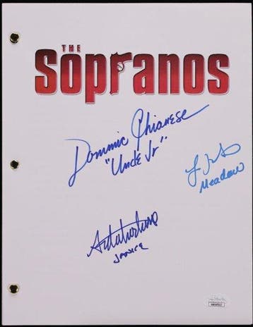 The Sopranos - Script signed by 3: Jamie-Lynn Sigler, Nieuw