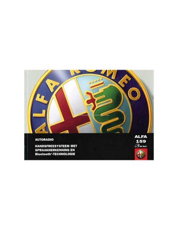 2005 ALFA ROMEO 159 BRERA AUTORADIO INSTRUCTIEBOEKJE, Auto diversen, Handleidingen en Instructieboekjes