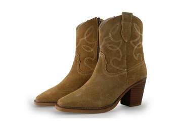 Manfield Cowboy laarzen in maat 38 Beige, Verzenden, Beige, Zo goed als nieuw, Manfield