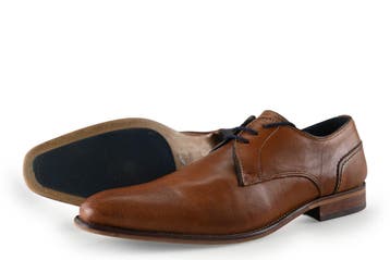 Manfield Veterschoenen in maat 44 Cognac, Kleding | Heren, Schoenen, Manfield, Overige kleuren, Verzenden, Zo goed als nieuw