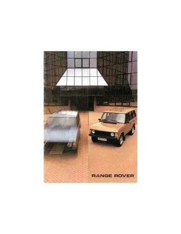 1983 LAND ROVER RANGE ROVER BROCHURE ENGELS, Boeken, Nieuw, Author