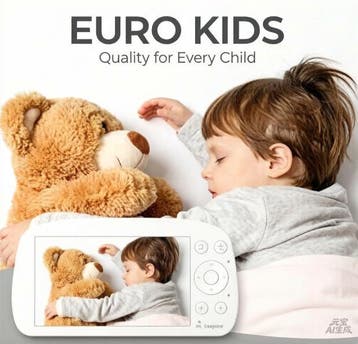 Poweradd Babyfoon met Camera – 5.5” HD Monitor – Nachtzicht, Verzenden, Zo goed als nieuw