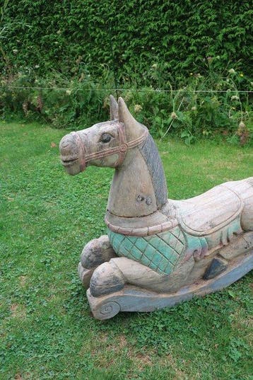 Figuur - hobbelpaard kermisstijl - Hout