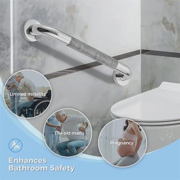 RVS Badkamer Handgreep & Douchesteun - Anti-slip Veiligheids, Verzenden, Nieuw