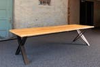 COMPLETE EIKEN TAFEL | Rechthoek | Boomrand of rechte rand!, Huis en Inrichting, Tafels | Eettafels, Eikenhout, Nieuw, Rechthoekig