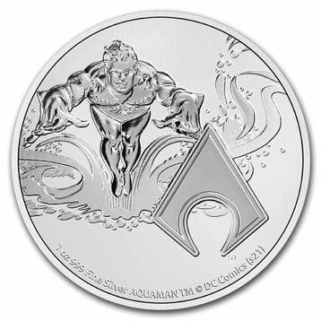 Niue - DC Comics - #4 Aquaman 1 oz 2022 (15.000 oplage), Verzenden, Munten