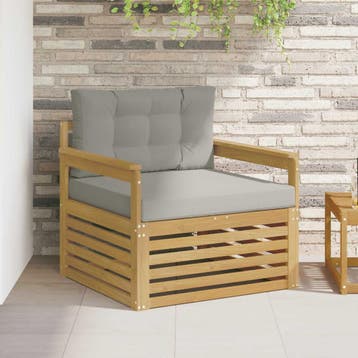 vidaXL Tuinbank Polyester Wit, Verzenden, Nieuw