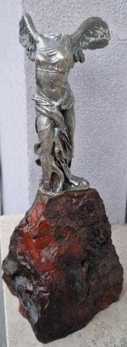 Beeld, Vittoria alata - 18 cm - Metaal