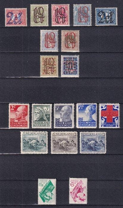 Nederland 1923/1931 - 5 klassieke postfrisse series, Postzegels en Munten, Postzegels | Nederland