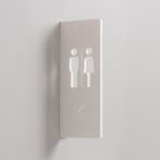 Oacklux Toiletbord Restro Wit - Man en Vrouw, Nieuw in verpakking