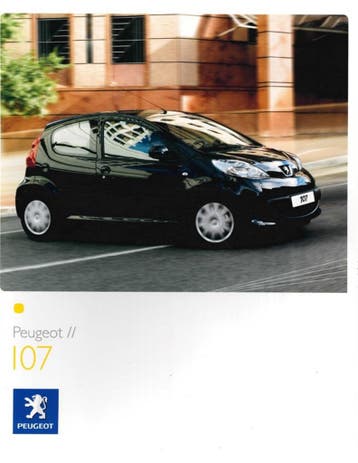 2006 PEUGEOT 107 BROCHURE NEDERLANDS, Nieuw, Peugeot, Author