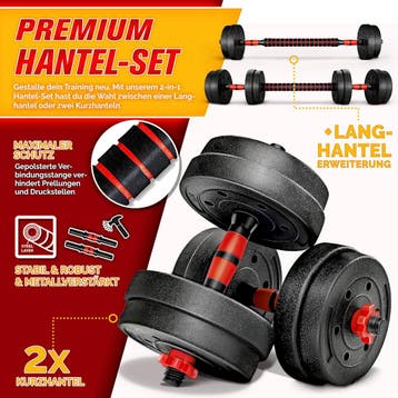 Dumbells set - Gewichten set - Halterset - Verstelbaar - 15, Sport en Fitness, Verzenden, Zo goed als nieuw