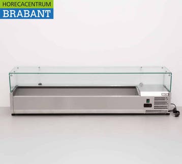 HCB RVS Opzetvitrine Opzet koelvitrine saladière 8 x 1/4 GN, Zakelijke goederen, Horeca | Keukenapparatuur, Ophalen of Verzenden