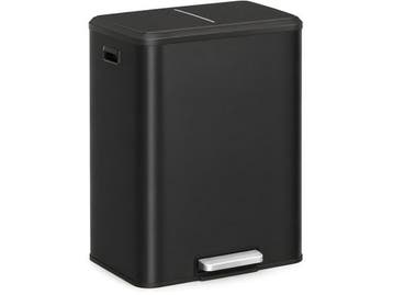 Five Stars® Prullenbak 60 Liter - Pedaalemmer 2x30L - Soft, Verzenden, Nieuw