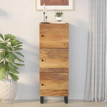 vidaXL buffetkast met 3 deuren 40x33x110 cm massief, Minder dan 50 cm, Verzenden, 100 tot 150 cm, Nieuw