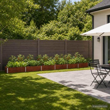 vidaXL Verhoogd Tuinbed Roestig 480 x 40 x 24 cm corton, Minder dan 30 cm, Verzenden, Minder dan 60 cm, Nieuw