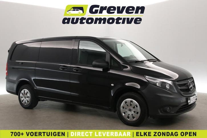 Mercedes-Benz Vito 114 CDI Lang  Aut.  Airco  Cruise  Camera, Auto's, Bestelauto's, Te koop, Automaat, Diesel, Zwart, Mercedes-Benz
