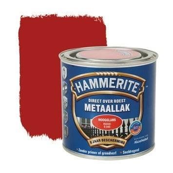 Hammerite Metaallak Rood S040 Hoogglans 750 ml, Ophalen of Verzenden, Nieuw