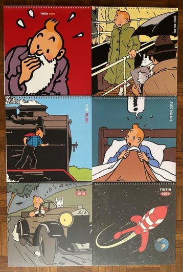 Tintin - 6 Kalenders - 2007/2019, Nieuw