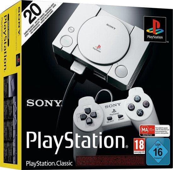 Sony Playstation Classic Mini (Incl. 2 controllers) (In doos, Spelcomputers en Games, Spelcomputers | Overige, Zo goed als nieuw