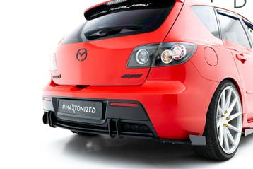 Street Pro Achterzij Spoilers + Flaps Mazda 3 MPS MK1 EU, Ophalen of Verzenden, Nieuw