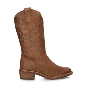 Nelson cowboylaarzen voor dames in het Beige, Verzenden, Beige, Overige typen, Nieuw