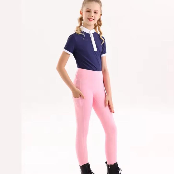Kinder Paardrijbroek met Siliconen Zitvlak – Elastisch (52), Dieren en Toebehoren, Paardrijkleding, Nieuw, Verzenden