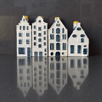 KLM-huisje (4) - BOLS n. 32 - 33 - 37 - 39 - KLM voor, Antiek en Kunst