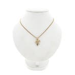 Gouden hanger met diamant; 0,02 ct. (Hanger of bedel), Sieraden, Tassen en Uiterlijk, Bedels, Ophalen of Verzenden, Gebruikt, Goud