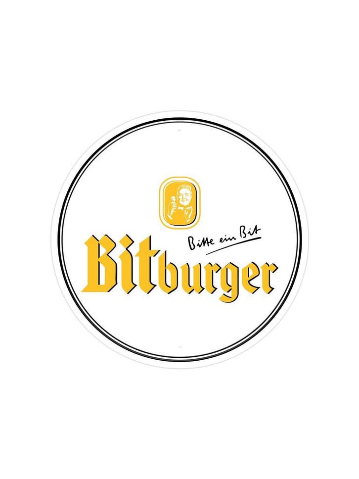 Bitburger - Rond, Huis en Inrichting, Woonaccessoires | Wanddecoraties, Ophalen of Verzenden