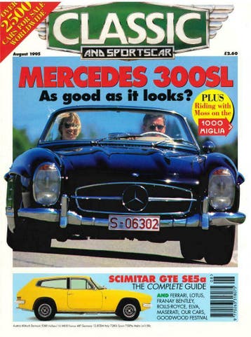 CLASSIC AND SPORTSCAR MERCEDES 300SL ROLLS-ROYCE PIII, Verzenden, Gelezen, Algemeen