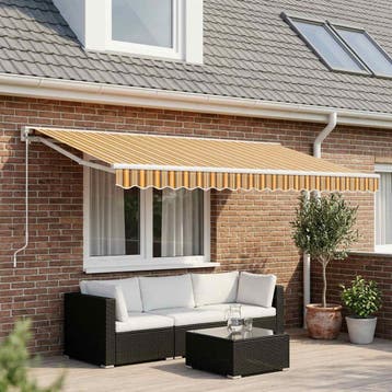 vidaXL Vervangingsdoek voor luifel 400x350 cm polyester, Verzenden, Nieuw