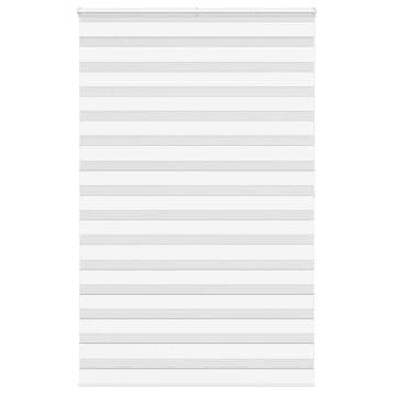 vidaXL Zebra rolgordijn 145x200 cm stofbreedte 140,9cm, Verzenden, Nieuw, Wit