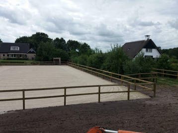 Eb en vloed bodem paardenbak renoveren zand m3c manegebodem, Garantie, Verbouw of Aanbouw