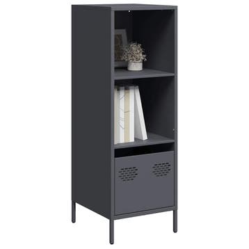 vidaXL buffetkast 35x39x103,5 cm staal antracietkleurig, Verzenden, Nieuw, Metaal