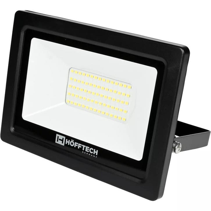 Hofftech Platte LED straler 50 W met 5000 lm en IP65 voor..., Tuin en Terras, Buitenverlichting, Nieuw, Ophalen of Verzenden