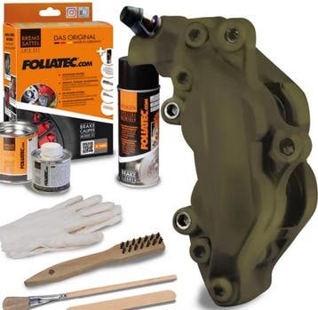 Foliatec Remklauwlakset – Combat mat-groen – 3 Componenten, Verzenden
