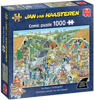 Jan van Haasteren - De Wijngaard Puzzel (1000 stukjes) |, Hobby en Vrije tijd, Denksport en Puzzels, Verzenden, Nieuw