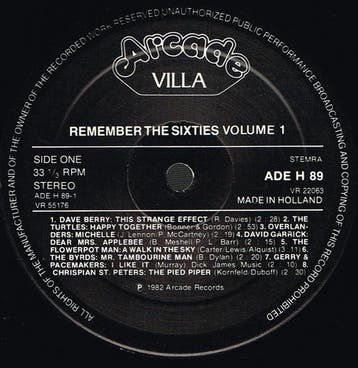 Various - Remember The 60s (Volume 1) (LP, 1983), Ophalen of Verzenden, Gebruikt