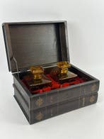 Drankkast - Hout, Glas - Een nep-boekenkast