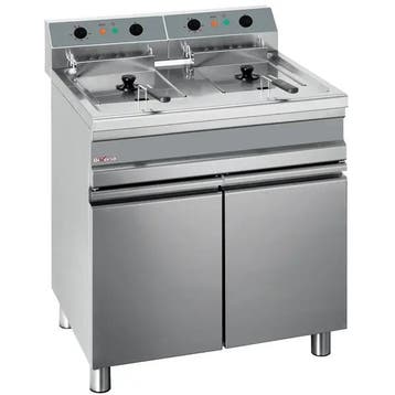 Friteuse | Elektrisch | 14+14L | 100°C/190°C | 18kW (2x 4., Verzenden, Nieuw in verpakking