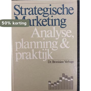 STRATEGISCHE MARKETING - VERHAGE 9789020714715, Verzenden, Gelezen, VERHAGE